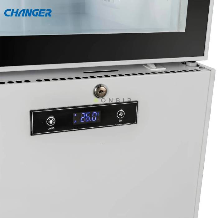 Витринный холодильник CHANGER SC-1140B — корпус из нержавеющей стали, боковое освещение, купить с доставкой в Кыргызстане