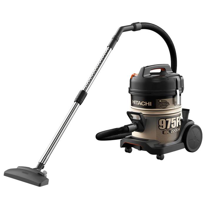 Пылесос Hitachi CV-975FC — с автоматическим сматывателем шнура и мощностью 2200 Вт, с функцией выдува для чистки песка, заказать с доставкой 