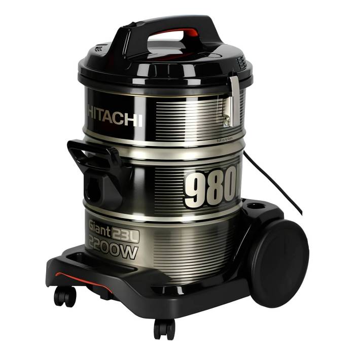 Пылесос Hitachi CV-980D — с алюминиевой телескопической трубкой, тканевым моющимся фильтром и индикатором заполнения, купить с доставкой в Кыргызстане