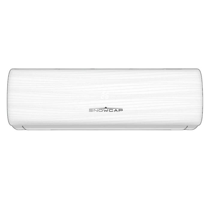 Кондиционер SNOWCAP 07BB-I — модель с матовой белой 3D панелью и ротационным компрессором, купить с установкой в Бишкеке