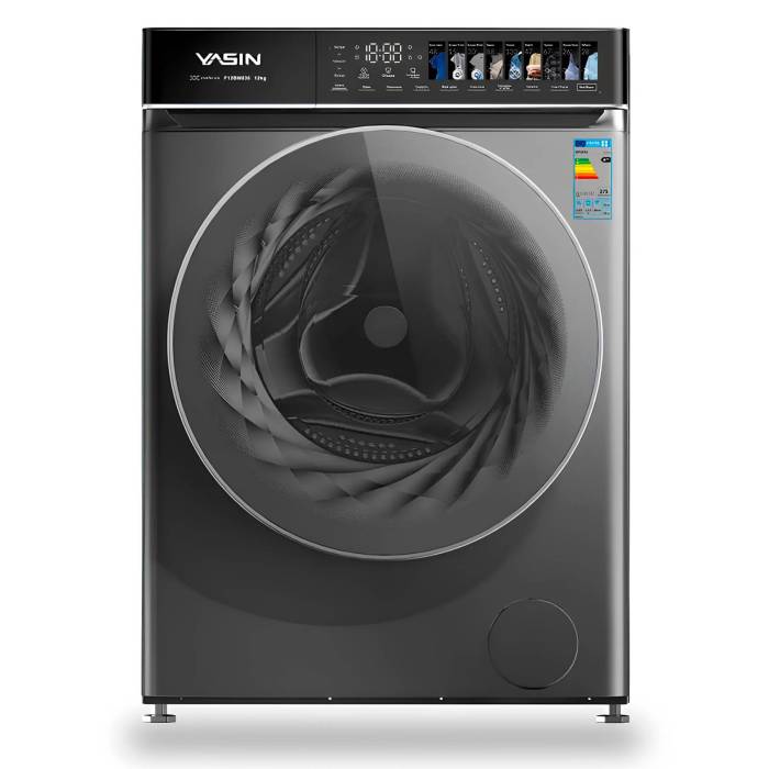 YASIN F12BM636 — стиральная машина с большой загрузкой 12 кг, купить в Бишкеке с доставкой