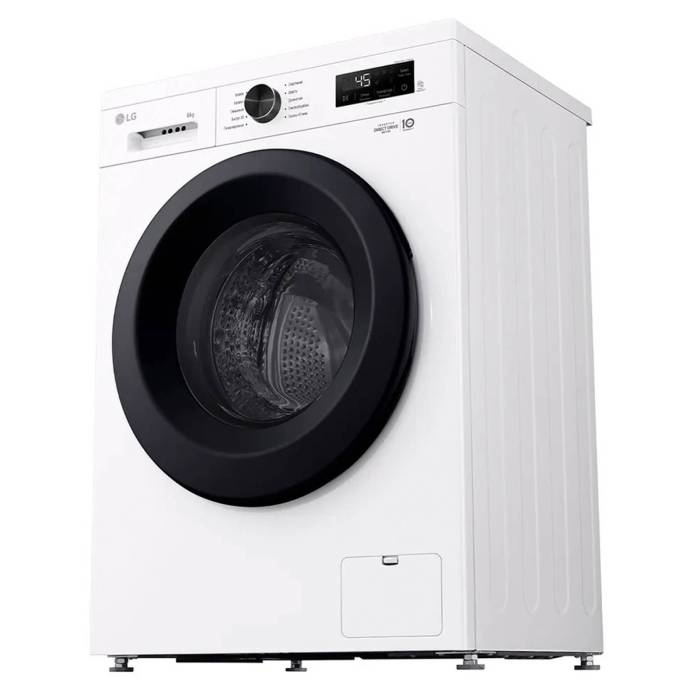 LG F2Y1NS6W — 10 программ стирки: хлопок, шерсть, спортивная, деликатная и другие, заказать с доставкой