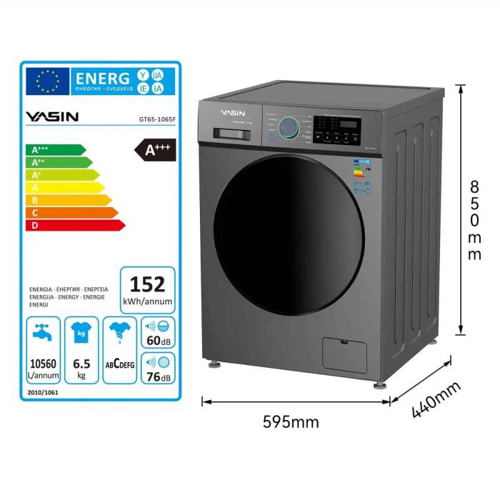 Стиральная машина YASIN GT65-1065L