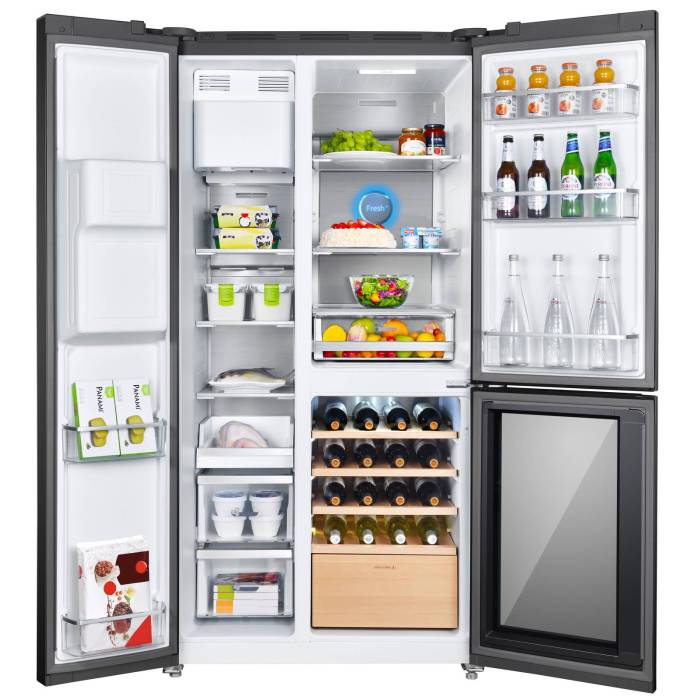 Бирюса TD 530 SG — общий объем 529 л, компрессор 1 шт., уровень шума 42 дБа, электронное управление с LED-дисплеем и блокировкой.