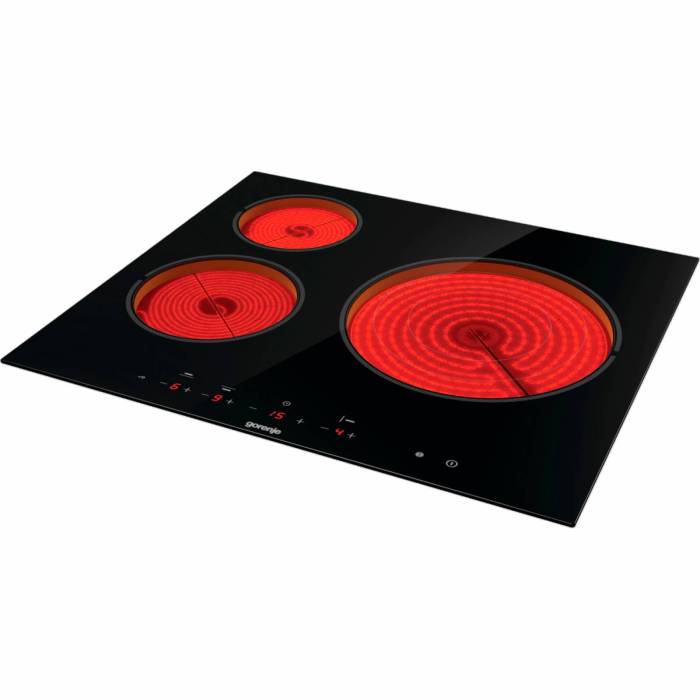 Gorenje ECT63ASC — варочная панель из стеклокерамики, легко очищается и устойчива к царапинам, купить в Бишкеке
