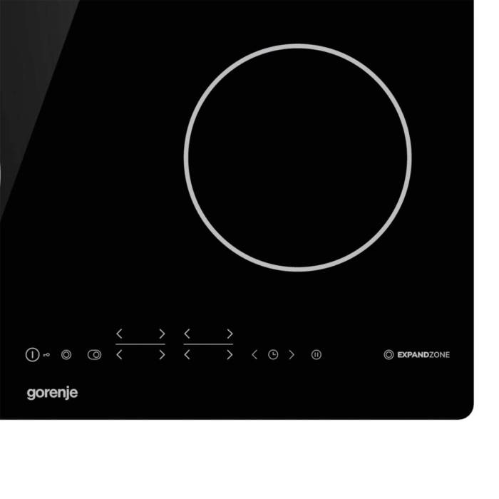 Gorenje ECT643SYB — черная варочная панель с удобным дисплеем и точным контролем, купить с доставкой в Бишкеке