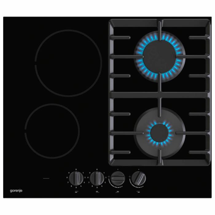 Gorenje GCE691BSC — 4 зоны нагрева, газ и электричество в одном устройстве, заказать в Кыргызстане