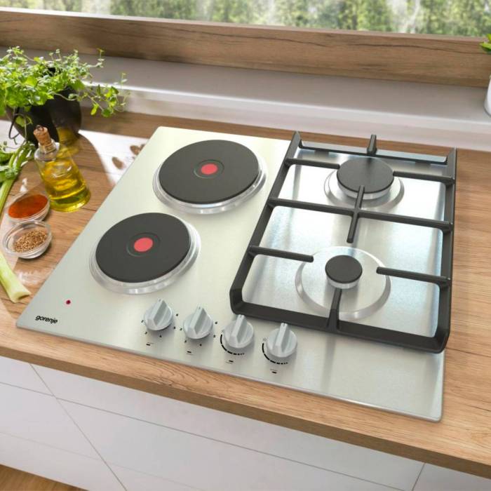 Gorenje GE690X — 4 конфорки: 2 газовые и 2 электрические, купить онлайн в Бишкеке