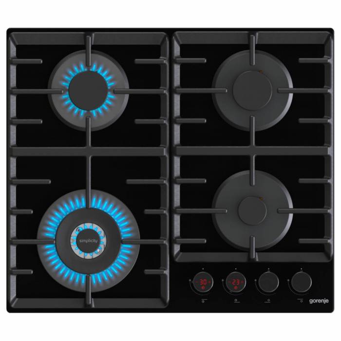 Gorenje GKTW642SYB — варочная панель из черного закаленного стекла, купить в Бишкеке
