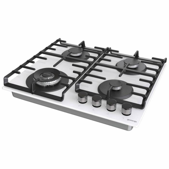 Gorenje GKTW642SYW — прочное белое стекло и надежные переключатели, купить по выгодной цене в Бишкеке