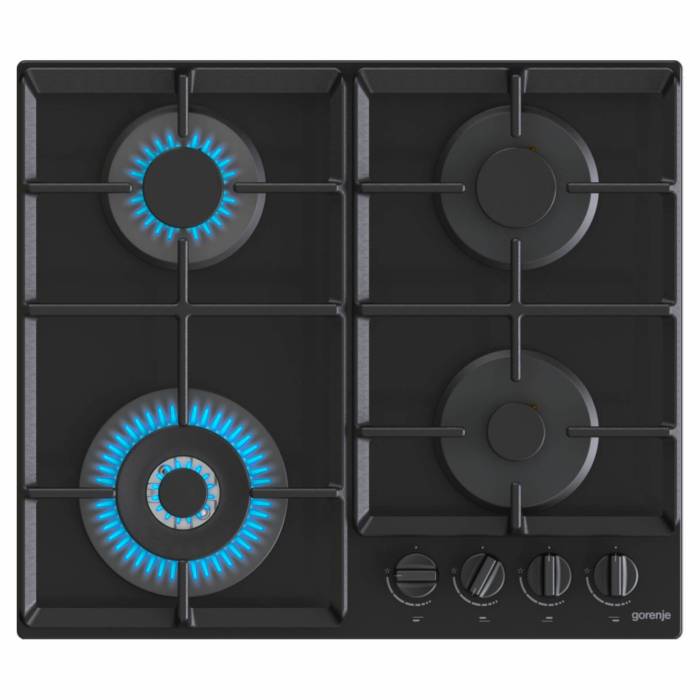 Gorenje GTW641EB — элегантная газовая панель с WOK-горелкой, купить онлайн в Бишкеке