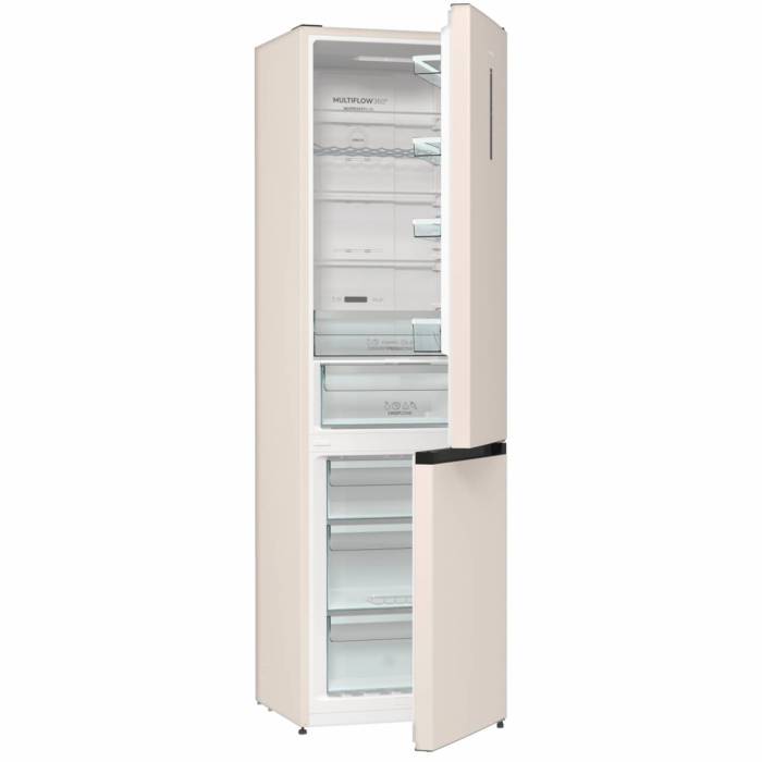 Gorenje NRK6202AC4 — объем морозилки 110 л, 3 ящика, быстрый доступ. Купить в Бишкеке онлайн.