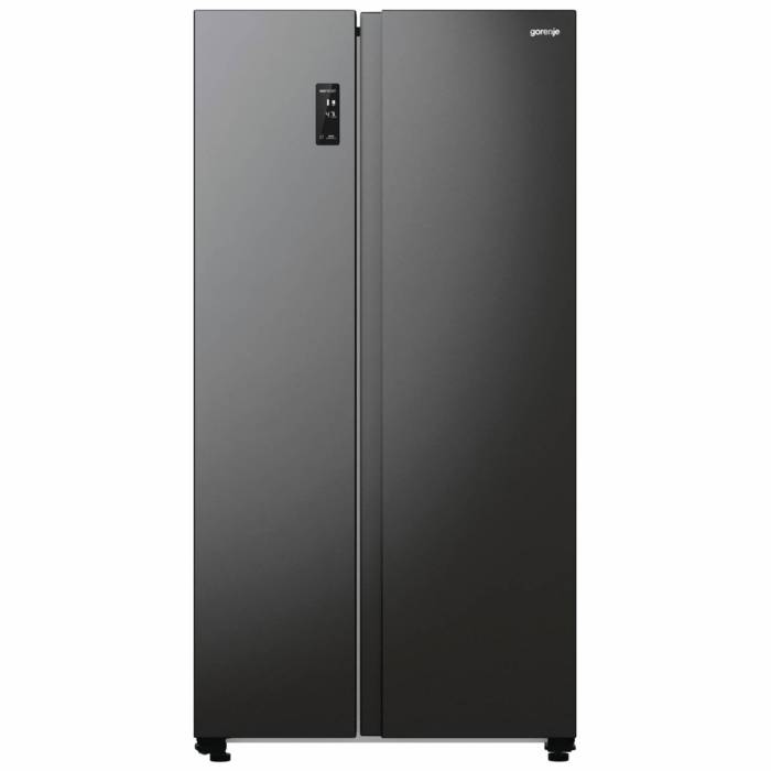 Gorenje NRR9185EABXL — вместительный Side-by-Side холодильник на 591 л, заказать онлайн с доставкой в Бишкеке.