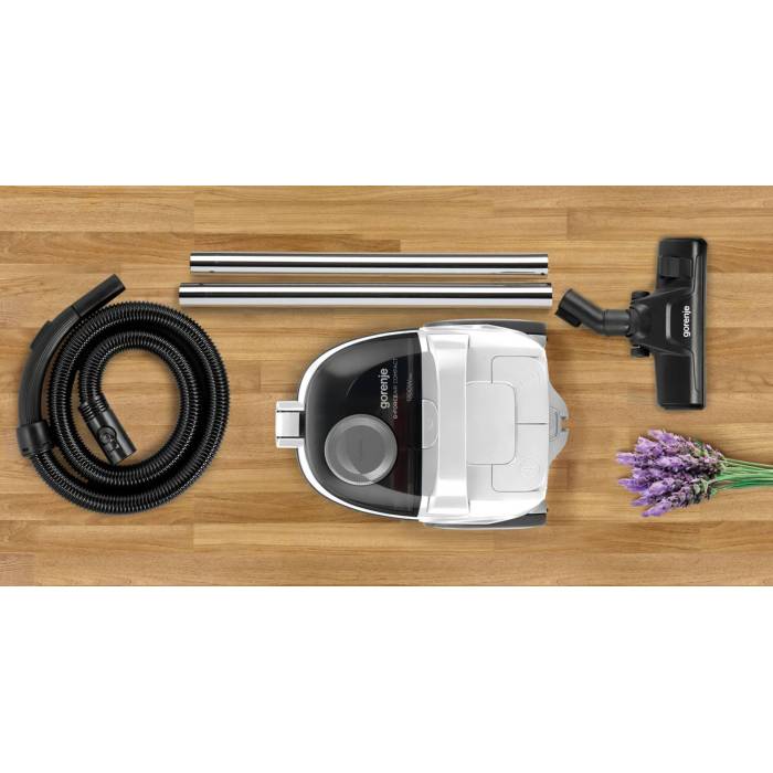 Gorenje VC1701GACWCY — HEPA H13, 2,2 л, резиновые колёса, легкая уборка, Onbir.kg