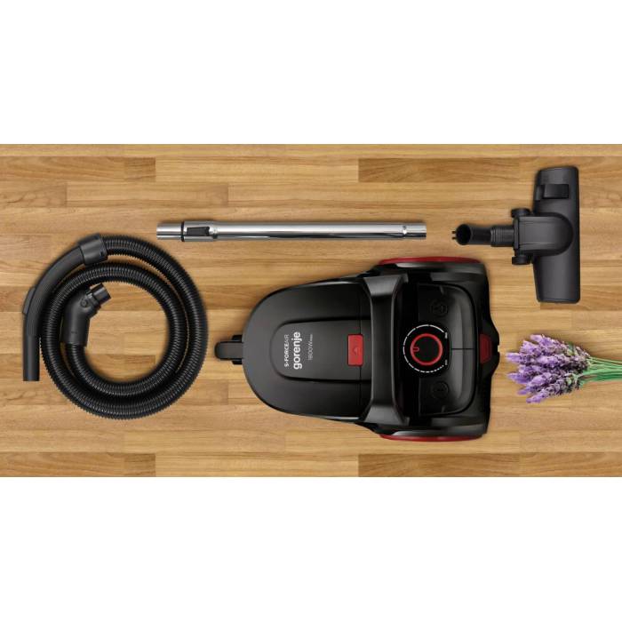 Gorenje VC1801SFABKR — компактный и мощный, регулировка мощности, хранение трубки, Onbir.kg