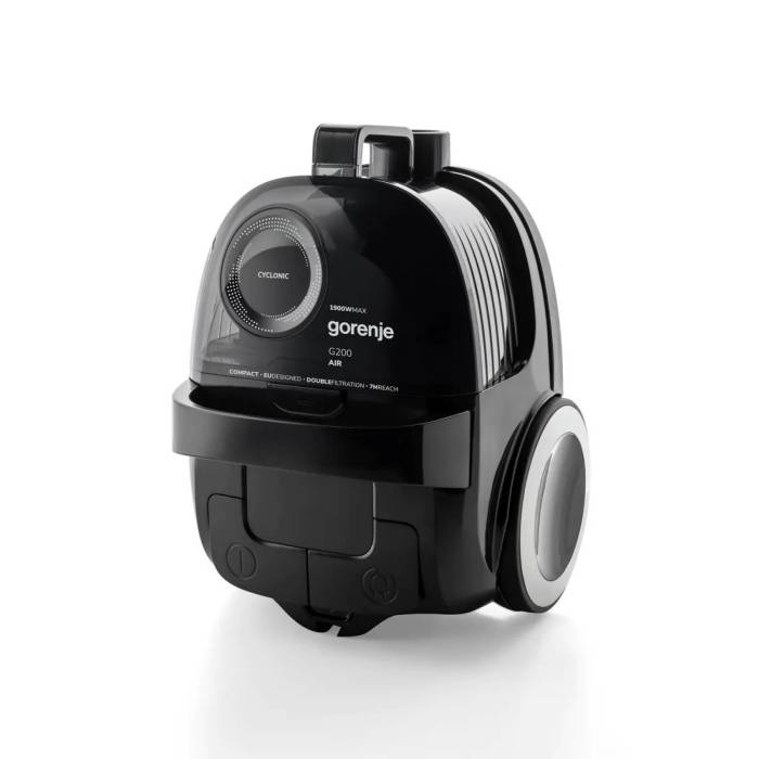 Gorenje VC1901G2ABK — сухая уборка, телескопическая трубка, 7 м досягаемость, Onbir.kg