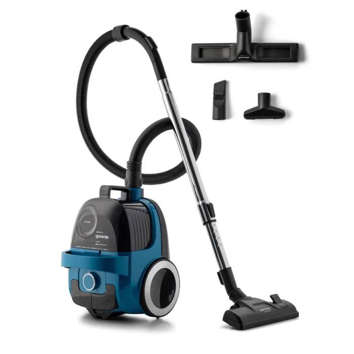 Gorenje VC1902G2AHGR — поток воздуха 28 л/с, гибкий шланг, мощное всасывание, Onbir.kg