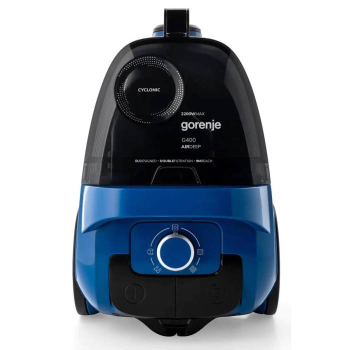 Gorenje VC2206G4ADBL — белый пылесос 2000 Вт, контейнер 3,3 л, купить Onbir.kg