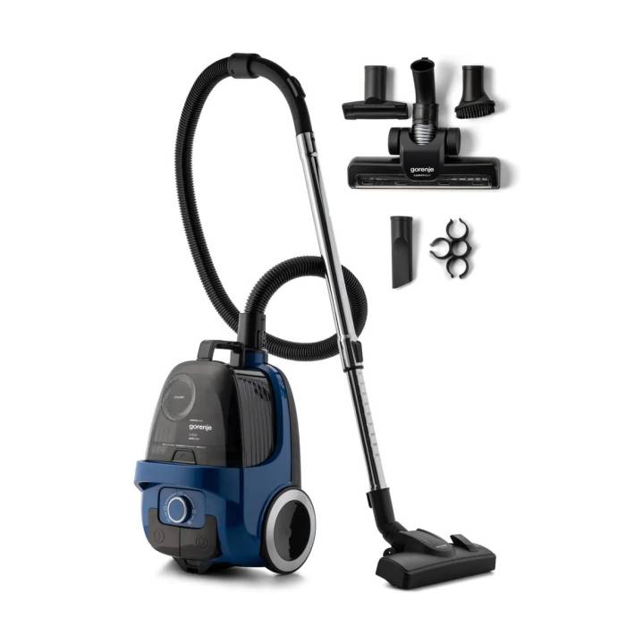 Gorenje VC2206G4ADBL — универсальная щетка, турбощетка, щелевая насадка, Onbir.kg