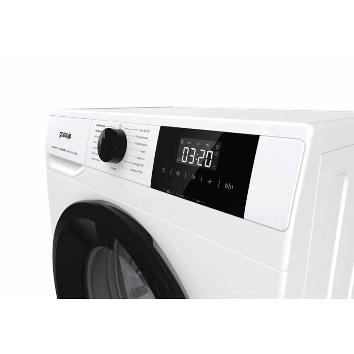 Gorenje W3NGPI61SBS/C — цифровой дисплей и удобное управление делают процесс стирки простым и наглядным