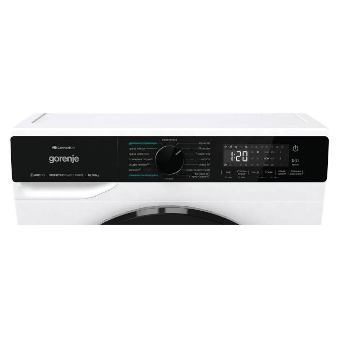 Стиральная машина Gorenje WD2PA1X64A2DW/C — Программы: 16 (Хлопок, Синтетика, Шерсть, Самоочистка SterilTub, Освежение паром, Стирка + сушка) — Onbir.kg Бишкек, Кыргызстан