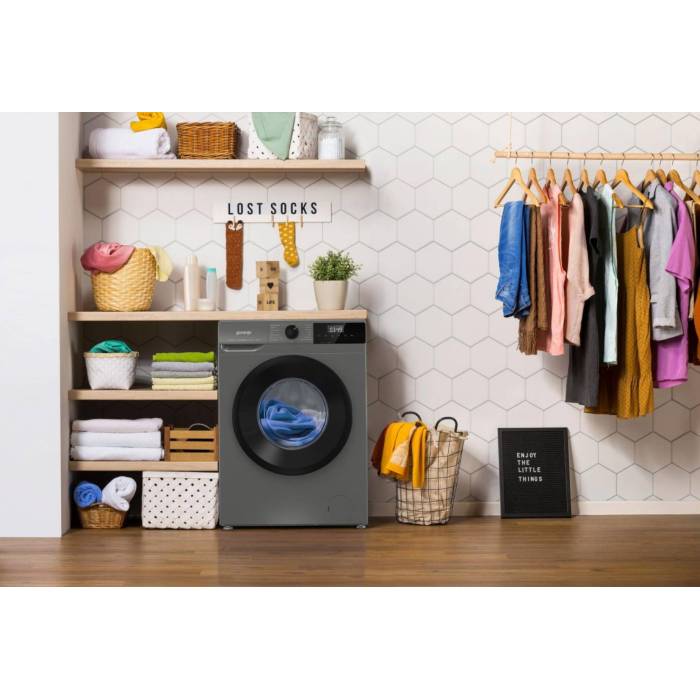 Gorenje WNHPI84AS/AR — инвертор, 8 кг, 1400 об/мин, пар. Купить онлайн в Бишкеке