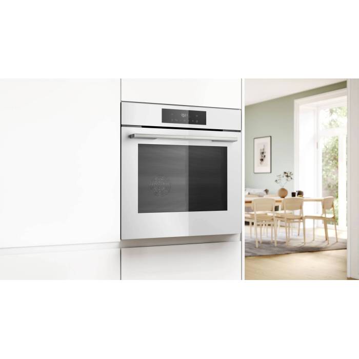 Bosch HJG852YW0T — телескопические направляющие на двух уровнях для удобной готовки, заказать в Бишкеке