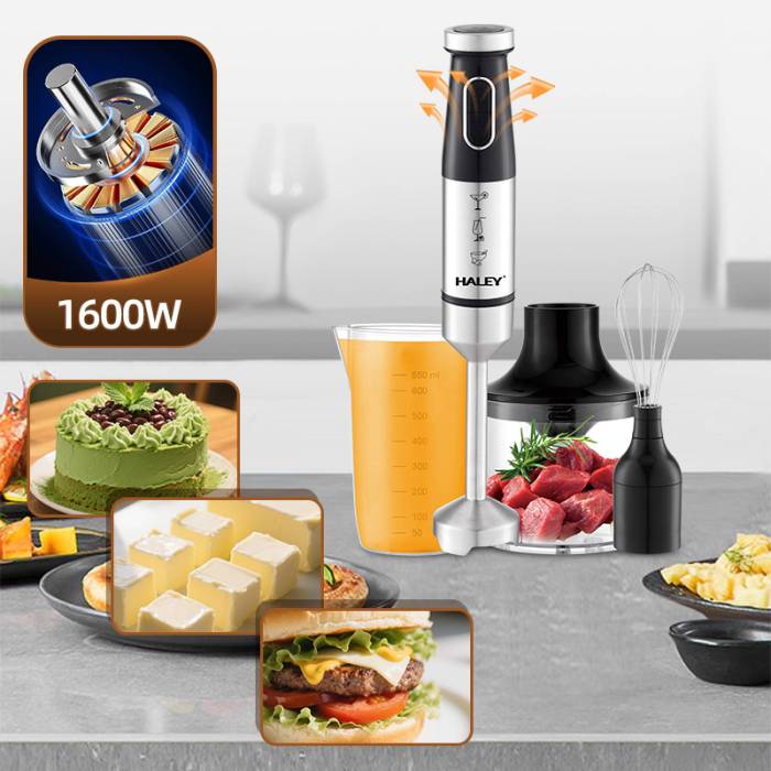 Haley HY-1017 — 4 острых лезвия, высокое качество измельчения и взбивания