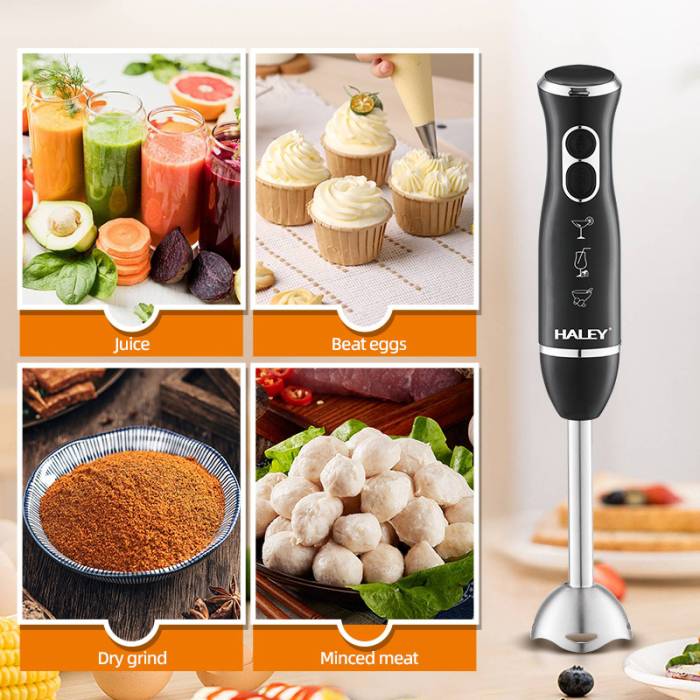Haley HY-1118 — 2 скорости, удобно для смузи, соусов, пюре, фарша и детского питания