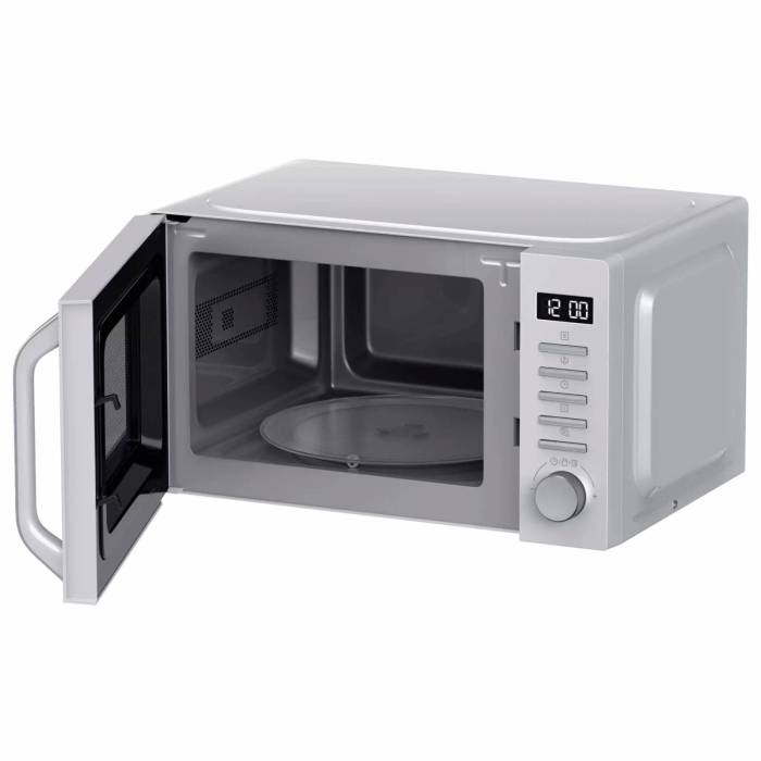 Микроволновая печь Haier HMB-DG208SA — объём 20 л, гриль 1000 Вт, стильный серебристый корпус, заказать в Бишкеке