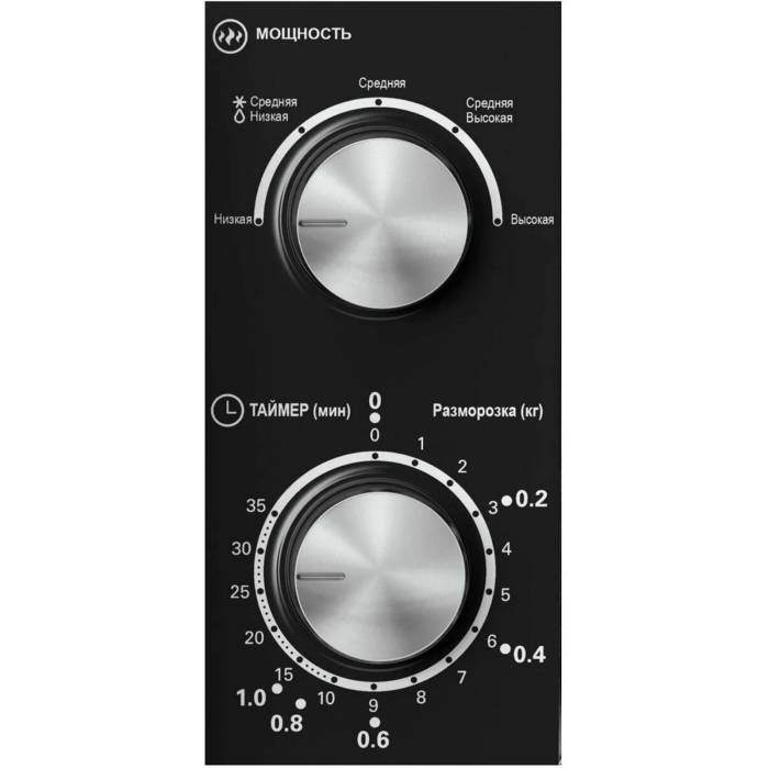 Haier HMB-MM208BA — микроволновка 20 литров с галогенным светом, 5 уровней мощности, черный цвет, купить в Бишкеке