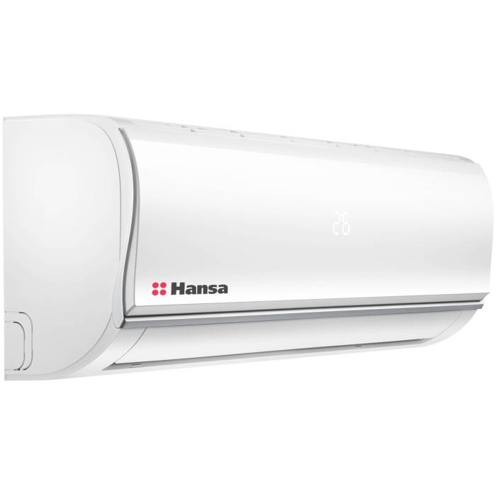 Hansa ACS‑07W55 — кондиционер настенный, белый корпус, LED‑дисплей — Onbir.kg Бишкек, Кыргызстан