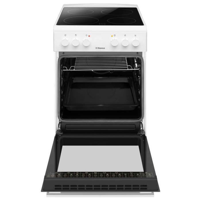 Hansa FCCW53103 — компактная ширина 50 см делает плиту удобной для установки даже в небольших кухнях