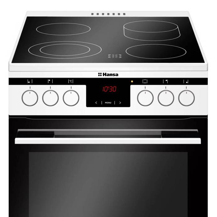 Hansa FCCW58245 — быстрый предварительный нагрев до 150 °C за 4 минуты экономит время при готовке
