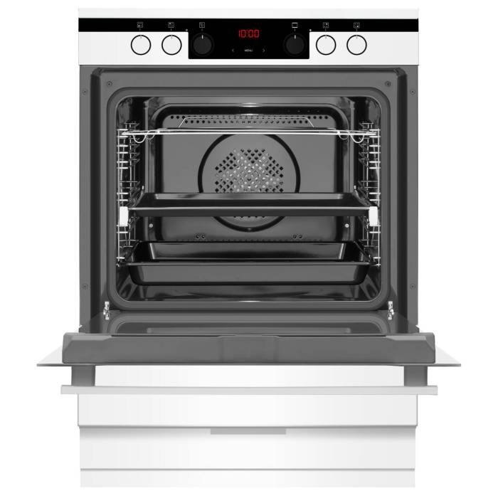 Hansa FCCW693355 — электрическая духовка объёмом 65 литров с 11 режимами нагрева, включая гриль, конвекцию и размораживание