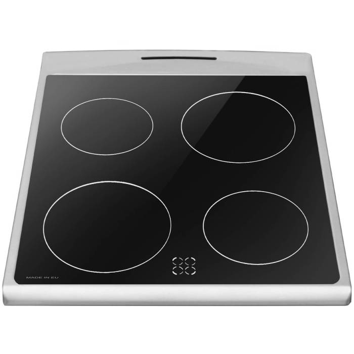 Hansa FCCX582033 — трёхслойное стекло дверцы сохраняет тепло внутри духовки и остаётся прохладным снаружи