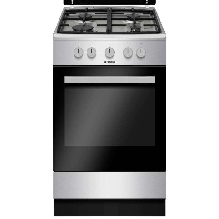 Hansa FCMX54023 — чугунные решётки прочные и устойчивые, обеспечивают надёжную опору для посуды при любых температурах