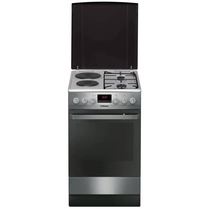 Hansa FCMX58290 — система очистки паром Aqualytic и покрытие EasyClean делают уход за духовкой простым и эффективным