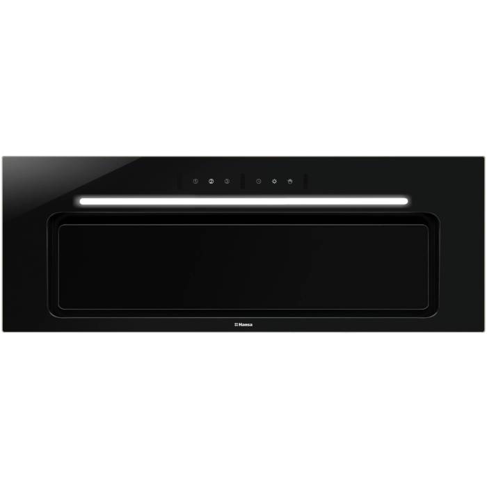 Hansa OMP6555BGH — черная встраиваемая вытяжка, производительность 599 м³/ч, три скорости, заказать в Бишкеке