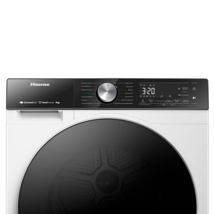 Hisense DH5S902BW — функция IonTech устраняет запахи и освежает бельё за 10 минут