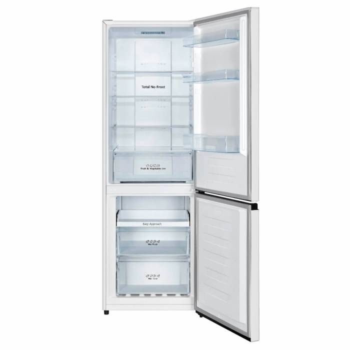 Hisense RB372N4AW1 — корпус белого цвета с металлической крашеной дверцей, купить онлайн в Бишкеке