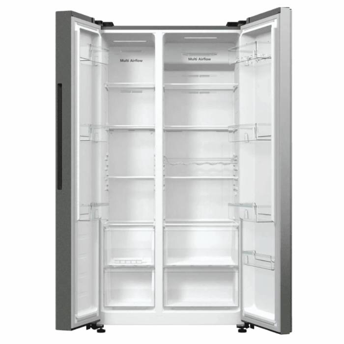 Hisense RS711N4ACE — инверторный компрессор и класс энергопотребления A++, экономичное использование — 336 кВтч в год