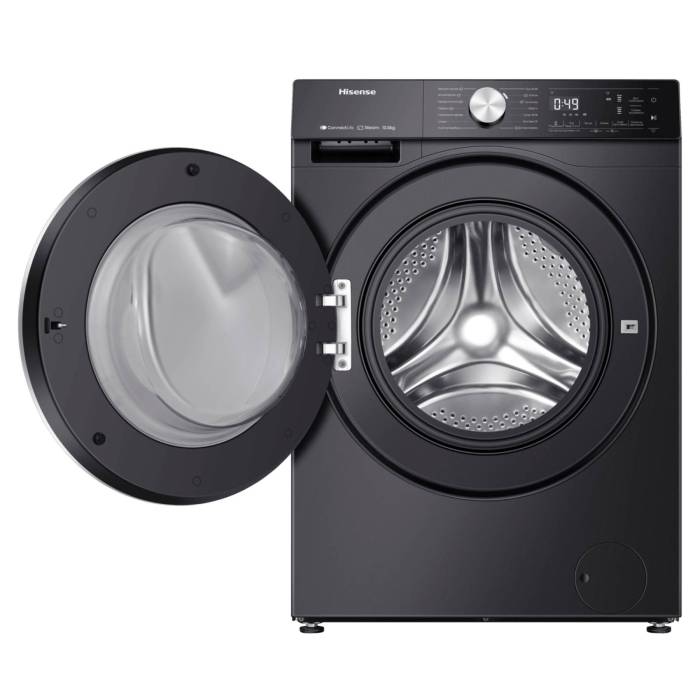 Стиральная машина Hisense WF5S1043BB — элегантный чёрный цвет и цифровой дисплей, заказать онлайн