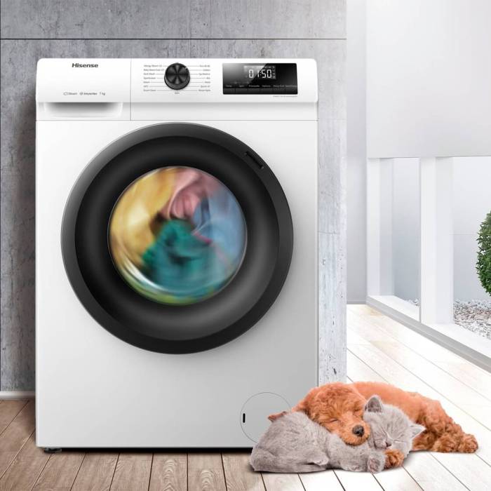 Стиральная машина Hisense WFQP8014VM — Power JetWash и самоочистка SterilTub, заказать с доставкой