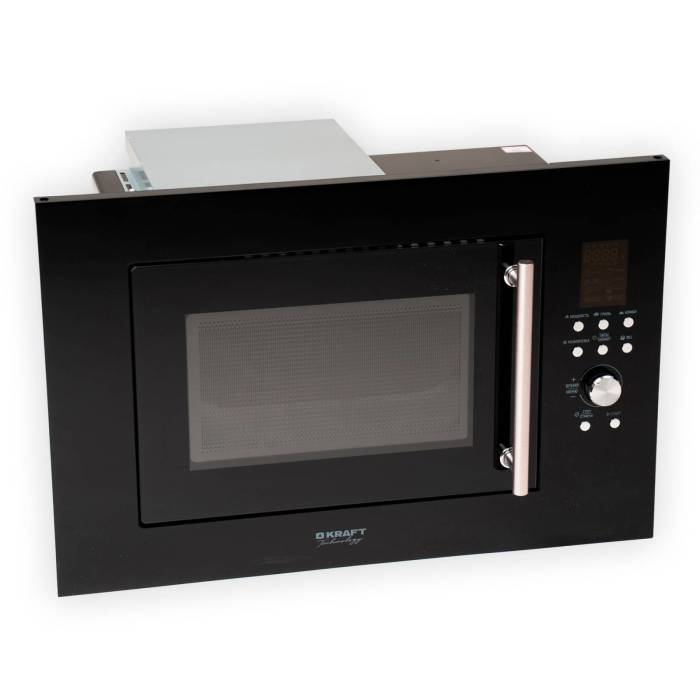 Микроволновка встраиваемая KRAFT TCH-BI25A9401D — 5 уровней мощности, поворотный стол Ø270 мм, заказать с доставкой по Кыргызстану