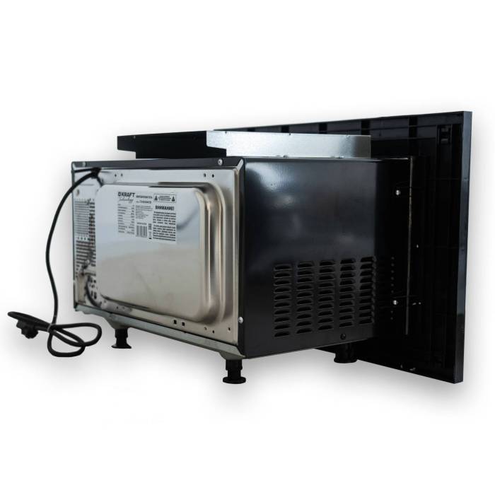 KRAFT TCH-BI25A9401D — микроволновка встраиваемая, чёрная, с таймером на 95 минут и функцией авторазогрева, купить онлайн в Бишкеке