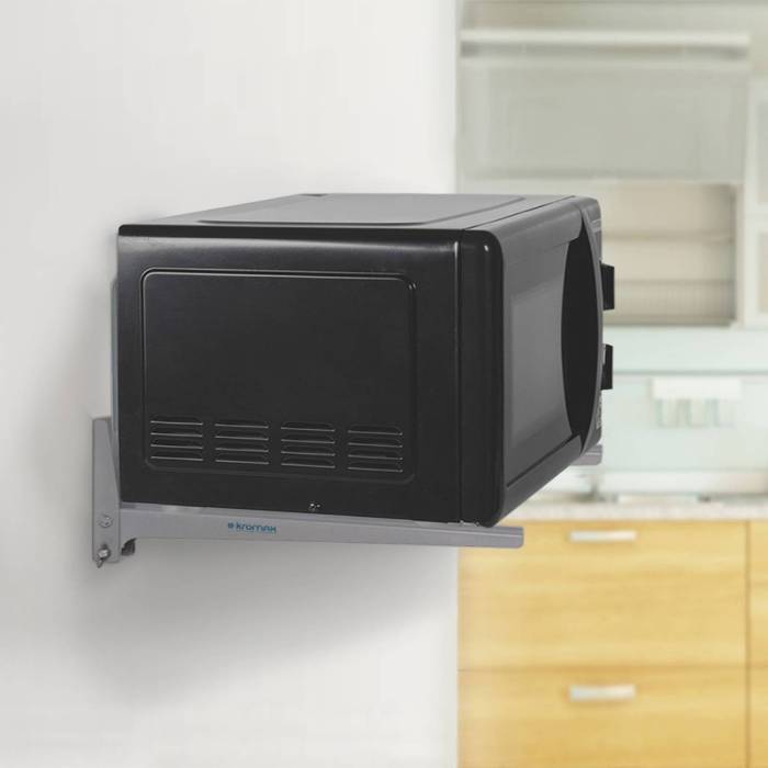 Настенный фиксированный кронштейн Kromax MICRO-4 Silver — Назначение: для СВЧ — Onbir.kg Бишкек, Кыргызстан