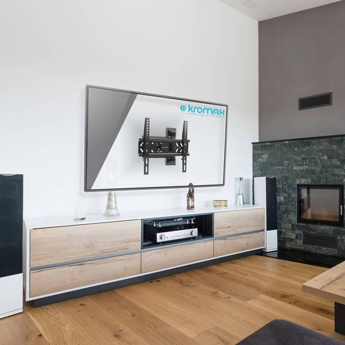 Наклонно-поворотный кронштейн Kromax PIXIS-XS Black — Назначение: для телевизоров — Onbir.kg Бишкек, Кыргызстан