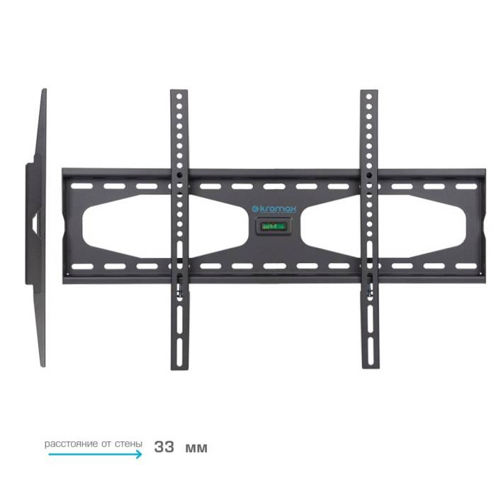 Настенный фиксированный кронштейн Kromax STAR-11 Grey — Тип установки: настенный — Onbir.kg Бишкек, Кыргызстан
