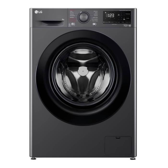 Стиральная машина LG F2V3PS6J — 8 кг, AI DD™, паровая обработка Steam, инверторный мотор. Купить с доставкой в Бишкеке